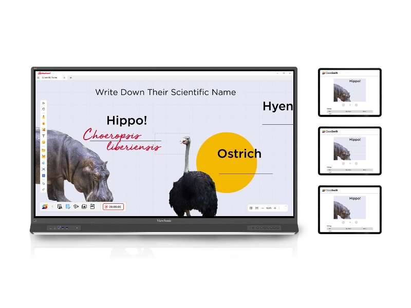 Màn hình tương tác ViewSonic ViewBoard IFP6553 65” 4K , Android 14, NFC, USB-C 100W, bút stylus đa màu